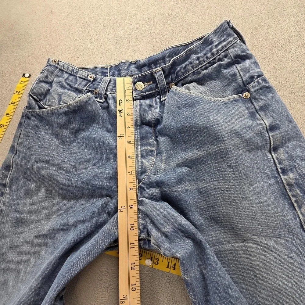 Vintage Levis Engineered Jeans Mens Blue Twisted Button Fly Med Wash Fits 28x32